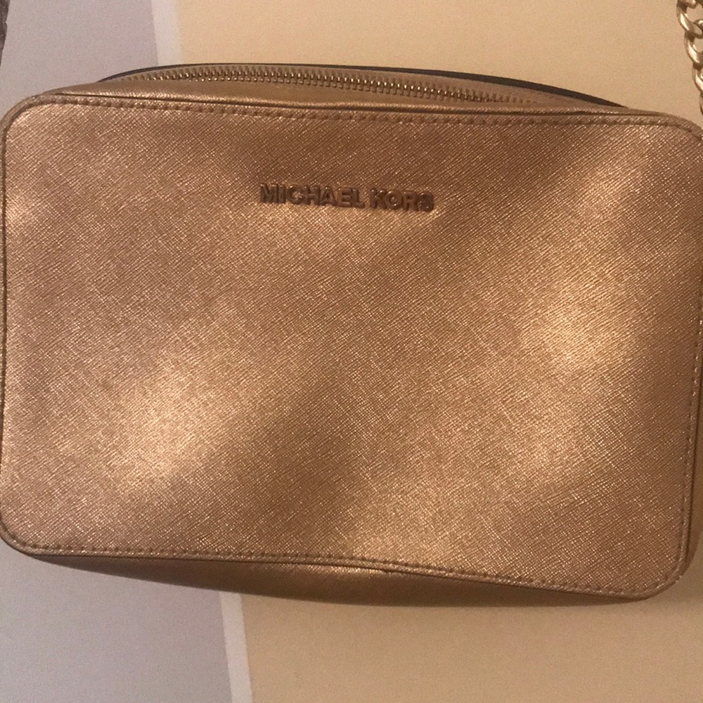 Gold Michael Kors cross body